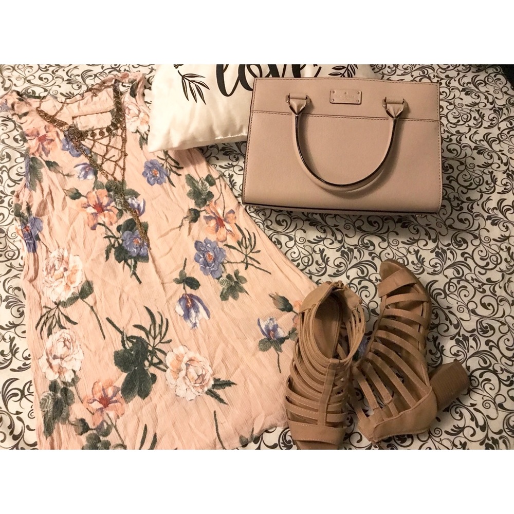 PINK FLORAL DRESS 🌸🌼